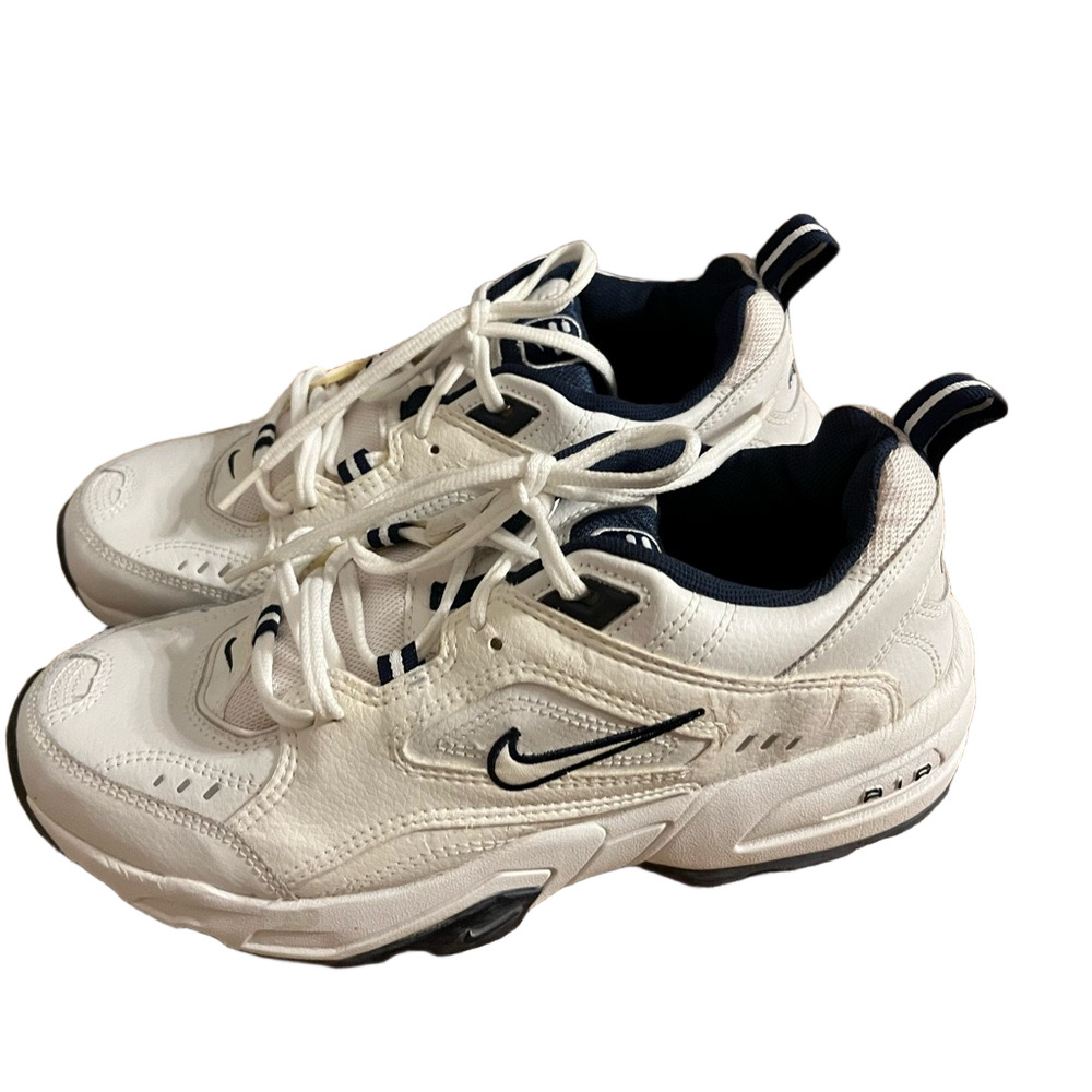 Nike Air Definition "Dad Shoes" - White/Navy Blue Size 11 Y2K, Normcore Gorpcore